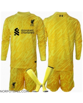 Billige Fotballdrakt Liverpool Keeper Replika Tredjedraktsett Barn 2024-25 Langermet (med bukser)